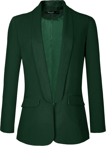 Women's Professional Open Front Blazer Jacket for Office Wear