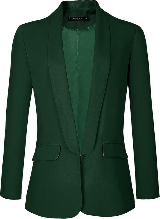 Women's Professional Open Front Blazer Jacket for Office Wear
